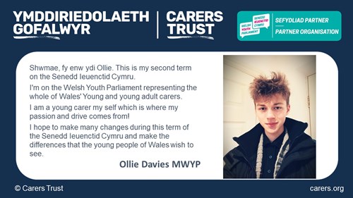 Short biography on Ollie Davies, Carers Trust elected member