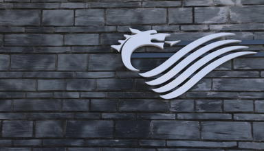 Dragon on a slate wall